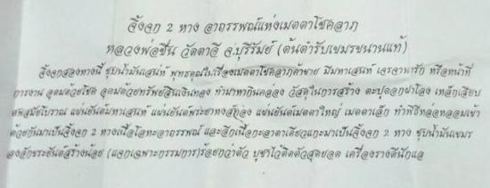 รูปจิ้งจก 2 หางมหาลาภ เนื้อโลหะ ชุบน้ำมันเสน่ห์ หลวงปู่ชื่น ปี 2545 | จิ้งจก 2 หางหลวงปู่ชื่น ปี 2545,จิ้งจก 2 หาง  หลวงปู่ชื่น,จิ้งจกหลวงปู่ชืน